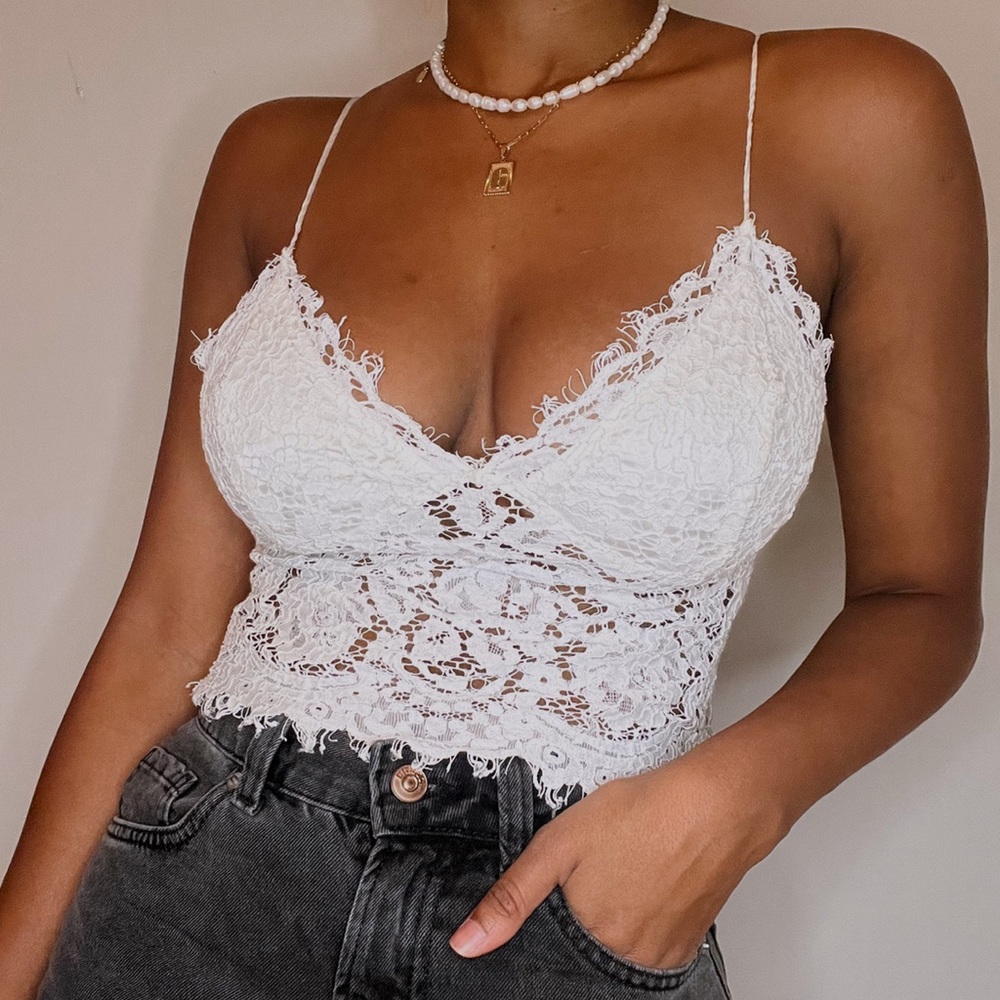 Dainty Floral Lace Top